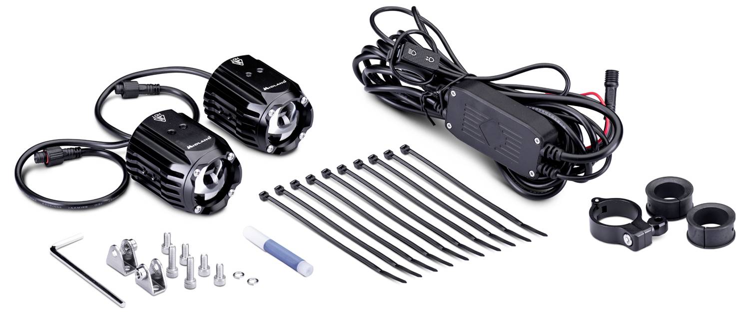 Midland C1586.01 LED-Scheinwerfer Motorrad