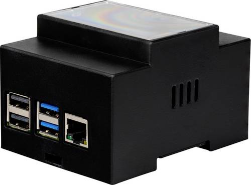 Joy-it DIN-Rail-Halterung Passend für (Entwicklungskits): Raspberry Pi® 4 zur Hutschienenmontage Sc