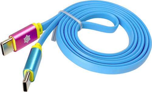CALLIOPE USB Kabel C > C Daten-/Strom-Kabel [1x USB-C® Stecker - 1x USB-C® Stecker] 1 m Bl