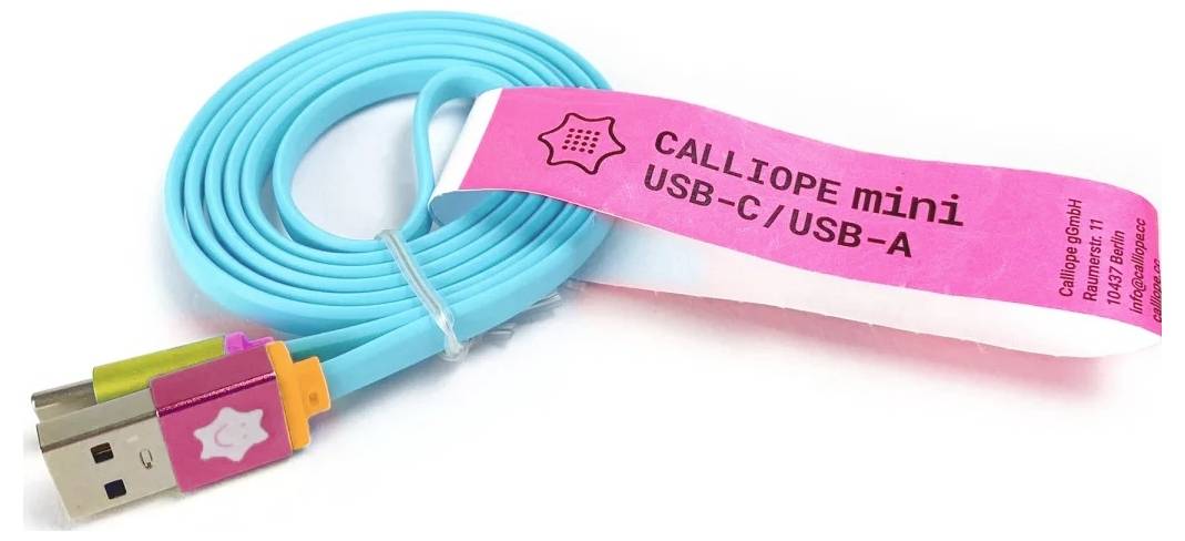 CALLIOPE USB Kabel A > C Daten-/Strom-Kabel [1x USB 2.0 Stecker A - 1x USB-C® Stecker] 1m Verschiedenfarbig sortiert