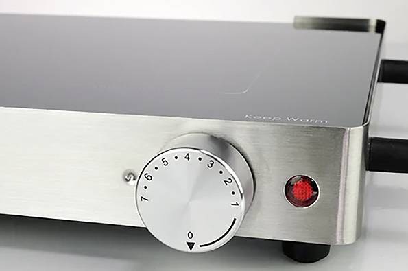 Korona Tischgrill stufenloser Temperaturregler Silber, Schwarz