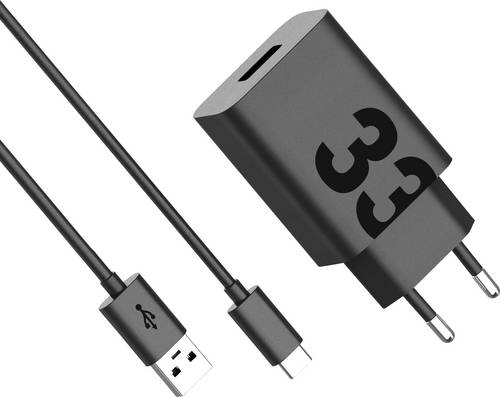 Motorola USB Ladegerät 33 W 1x USB-A USB PD, QC 3.0 Schwarz