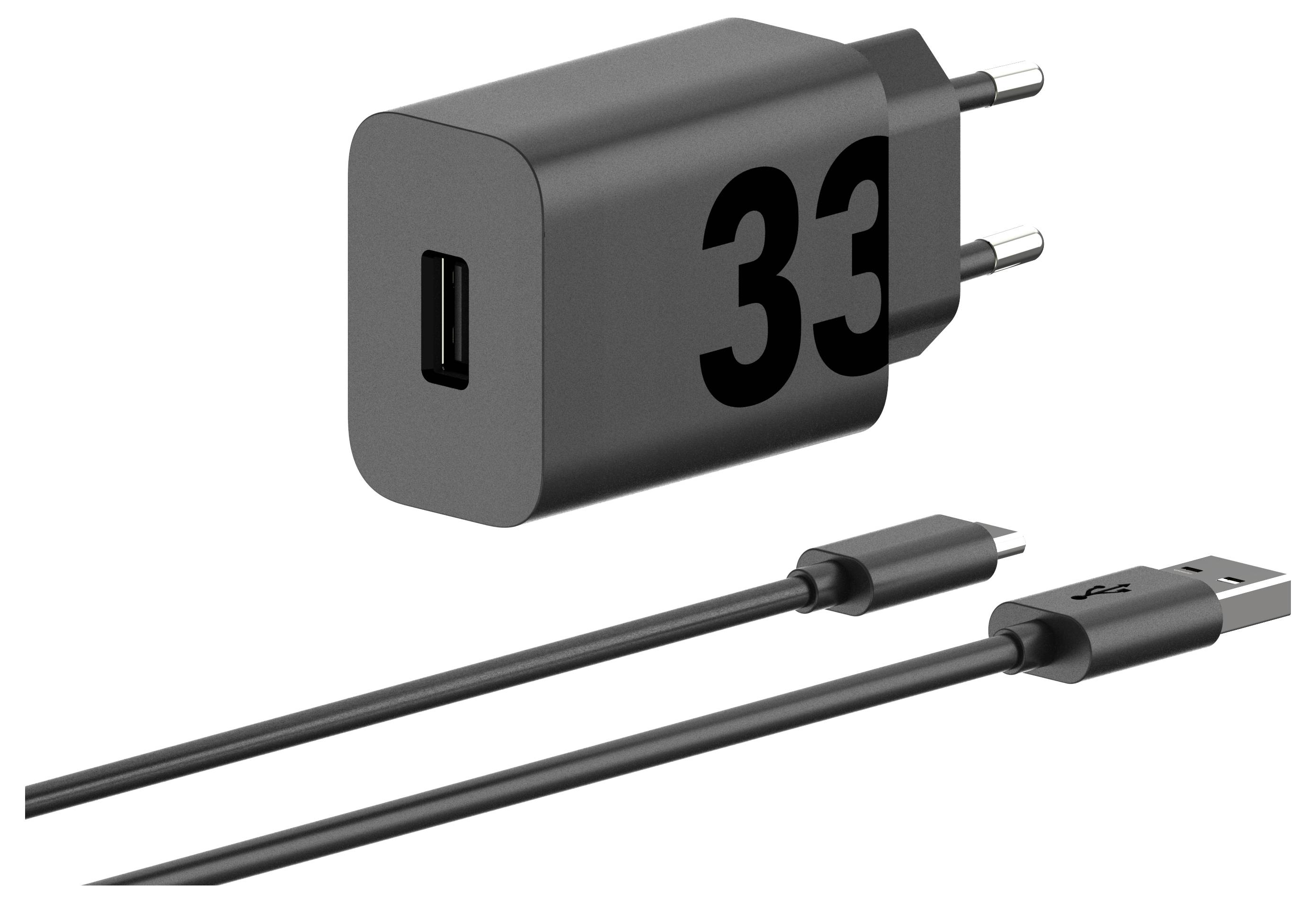 Motorola USB Ladegerät 33W 1x USB-A USB PD, QC 3.0 Schwarz