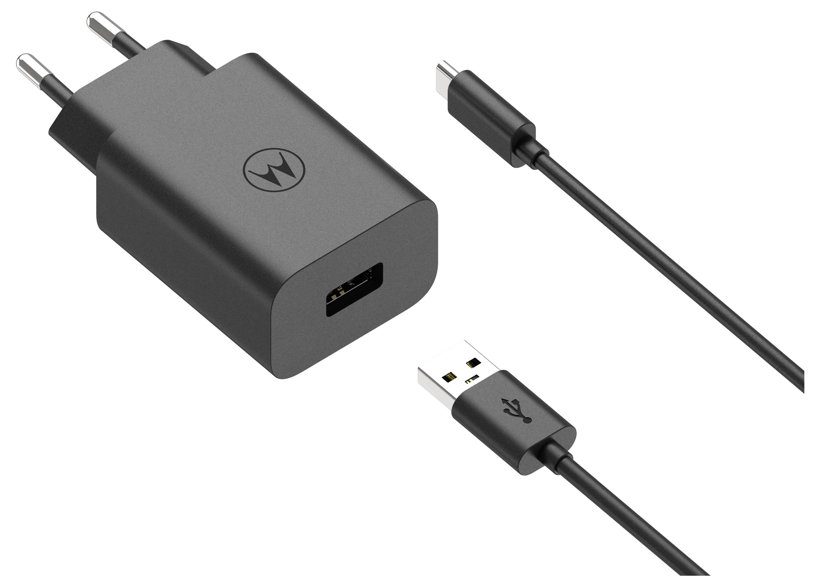 Motorola USB Ladegerät 33W 1x USB-A USB PD, QC 3.0 Schwarz