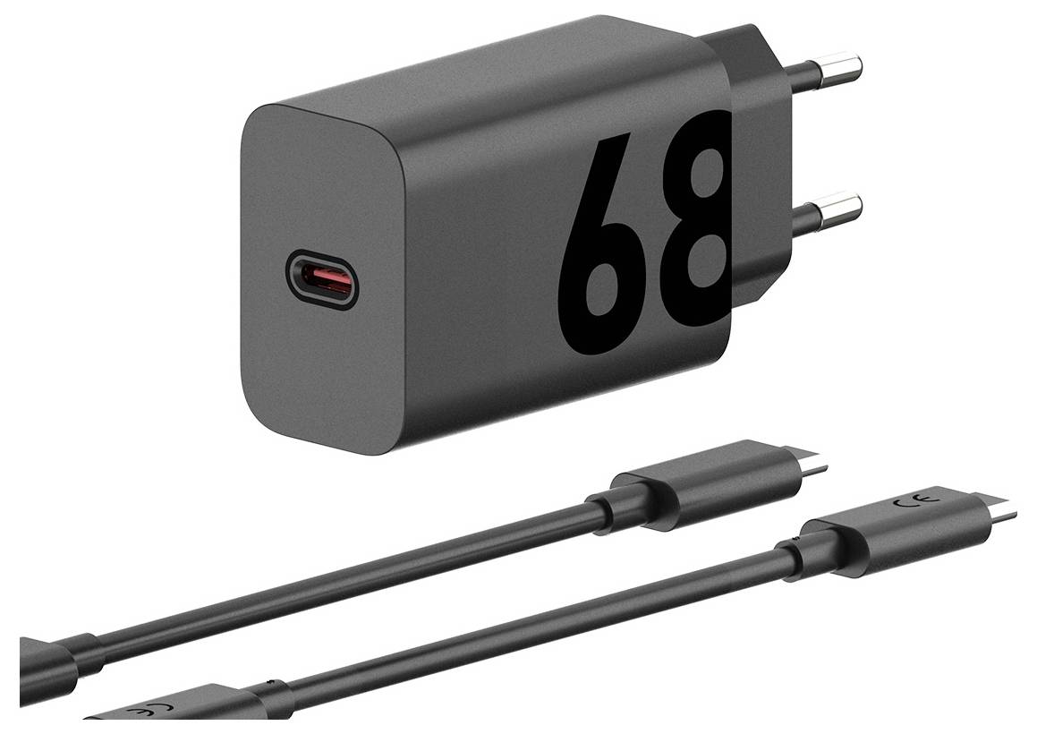 Motorola USB Ladegerät 68W USB-C® USB PD 3.0 Schwarz
