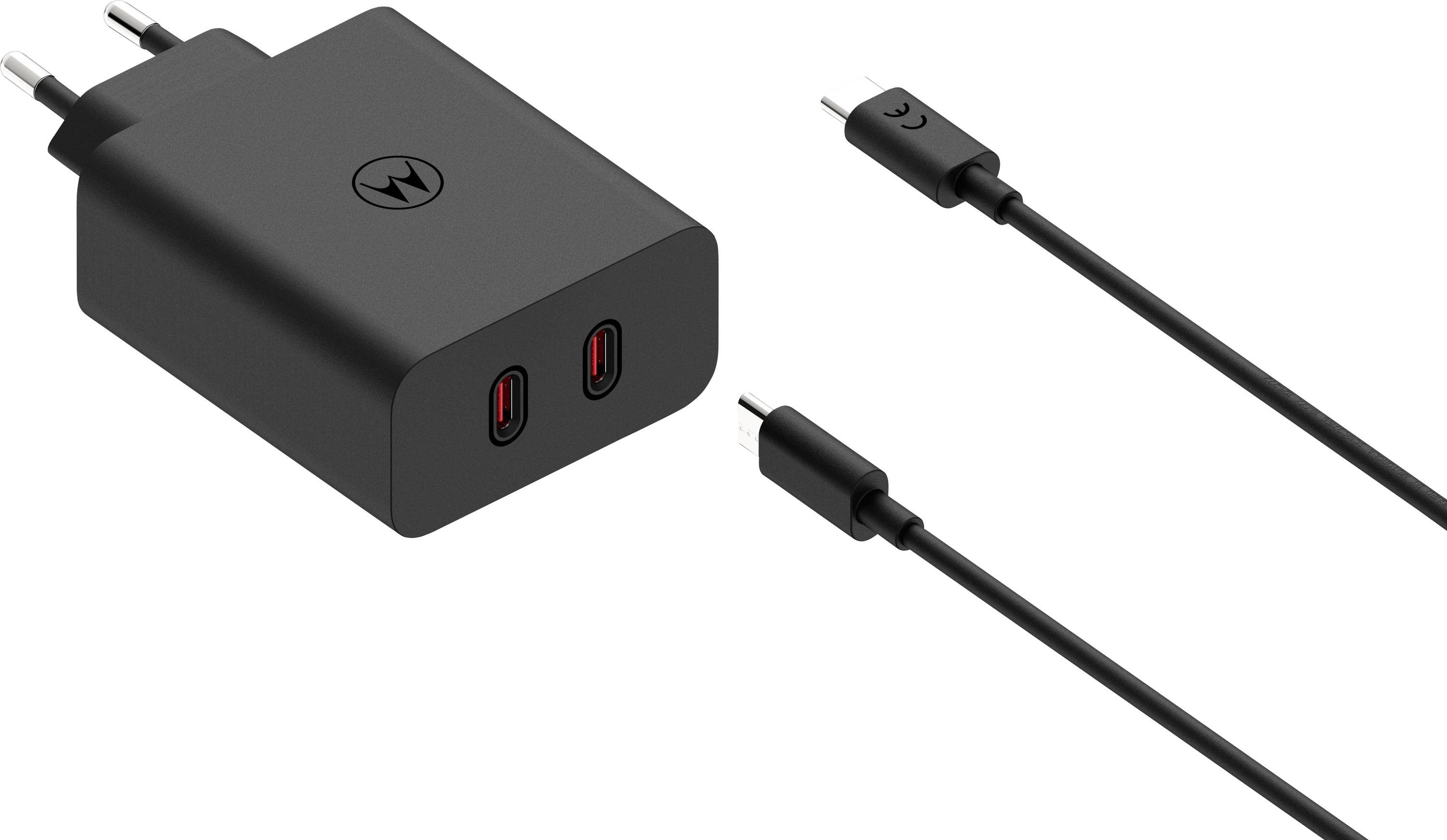 Motorola USB Ladegerät 125W USB-C® USB PD 3.0 Schwarz