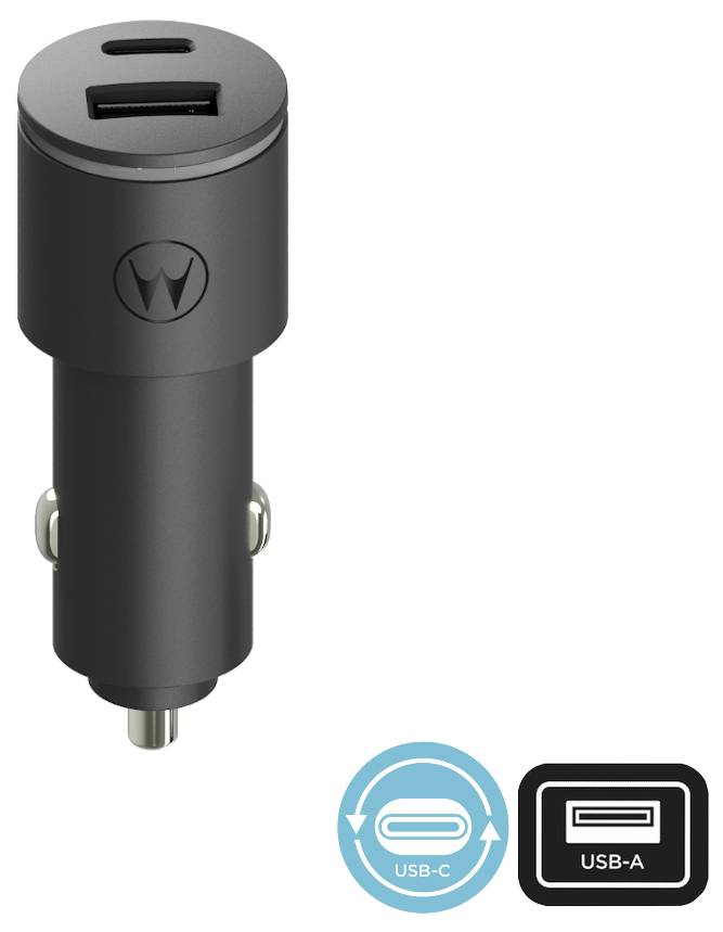Motorola USB Ladegerät 45W USB-A, USB-C® Quick Charge 3.0 Schwarz