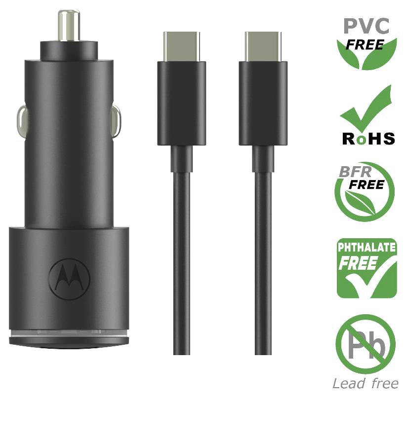 Motorola USB Ladegerät 45W USB-A, USB-C® Quick Charge 3.0 Schwarz