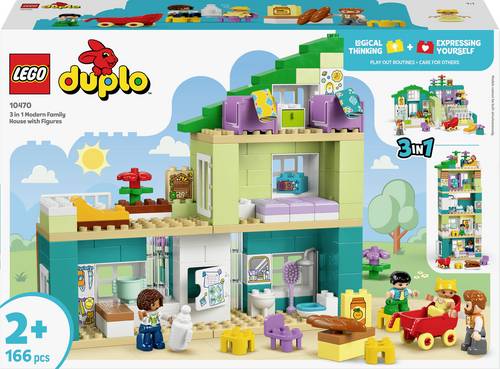 10470 LEGO® DUPLO® Modernes Familienhaus mit Figuren – 3-in-1-Set (10470)