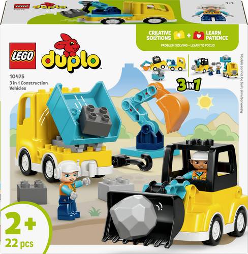 10475 LEGO® DUPLO® Baufahrzeuge – 3-in-1-Set (10475)