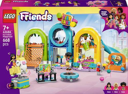 42686 LEGO FRIENDS Cooler Indoor-Spielplatz (42686) Spielset für Rollenspiele