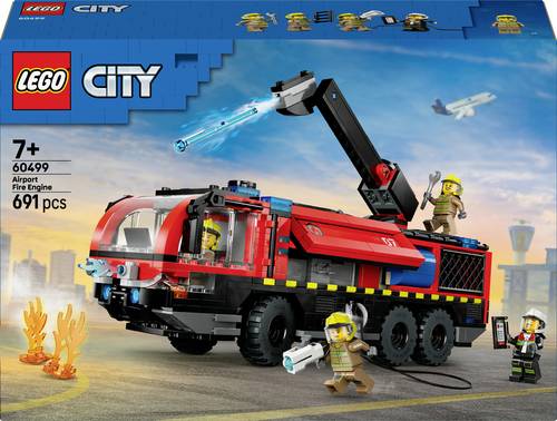LEGO City 60499 Flughafenlöschfahrzeug Bausatz, Mehrfarbig