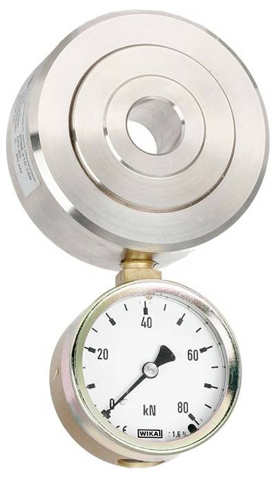 WIKA F6116 Hydraulischer Ringkraftaufnehmer 2000 N (max.) Werksstandard (ohne Zertifikat)