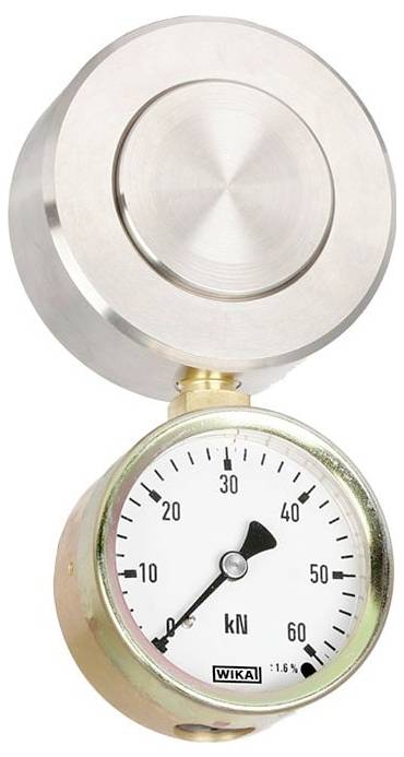 WIKA F1106 Hydraulischer Druckkraftaufnehmer 25000 N (max.) Werksstandard (ohne Zertifikat)