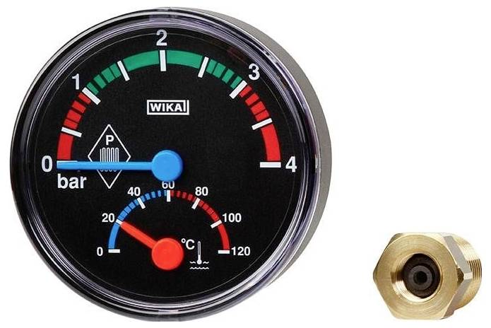 WIKA Bimetall-Thermomanometer 14142572 THM10 1St.