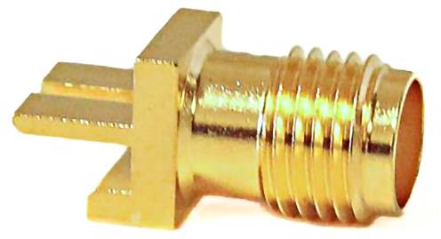 Mueller Electric BU-1420761851 Adapterstecker SMA-Buchse - Leiterplatte Messing