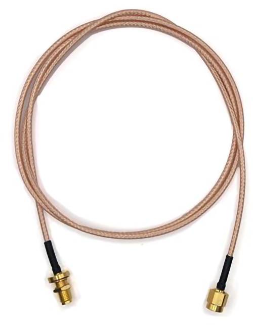 Mueller Electric BU-4150031036 Koaxialkabel SMA-Buchse SMA-Stecker 0.91m Transparent 1St.