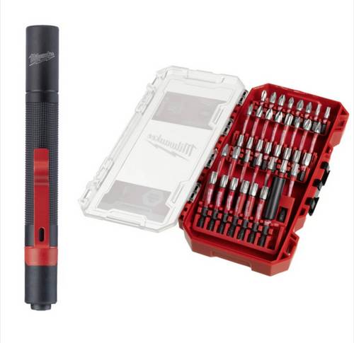 Milwaukee 4932498608 Bit-Set T-Profil, Kreuzschlitz Phillips, Kreuzschlitz Pozidriv
