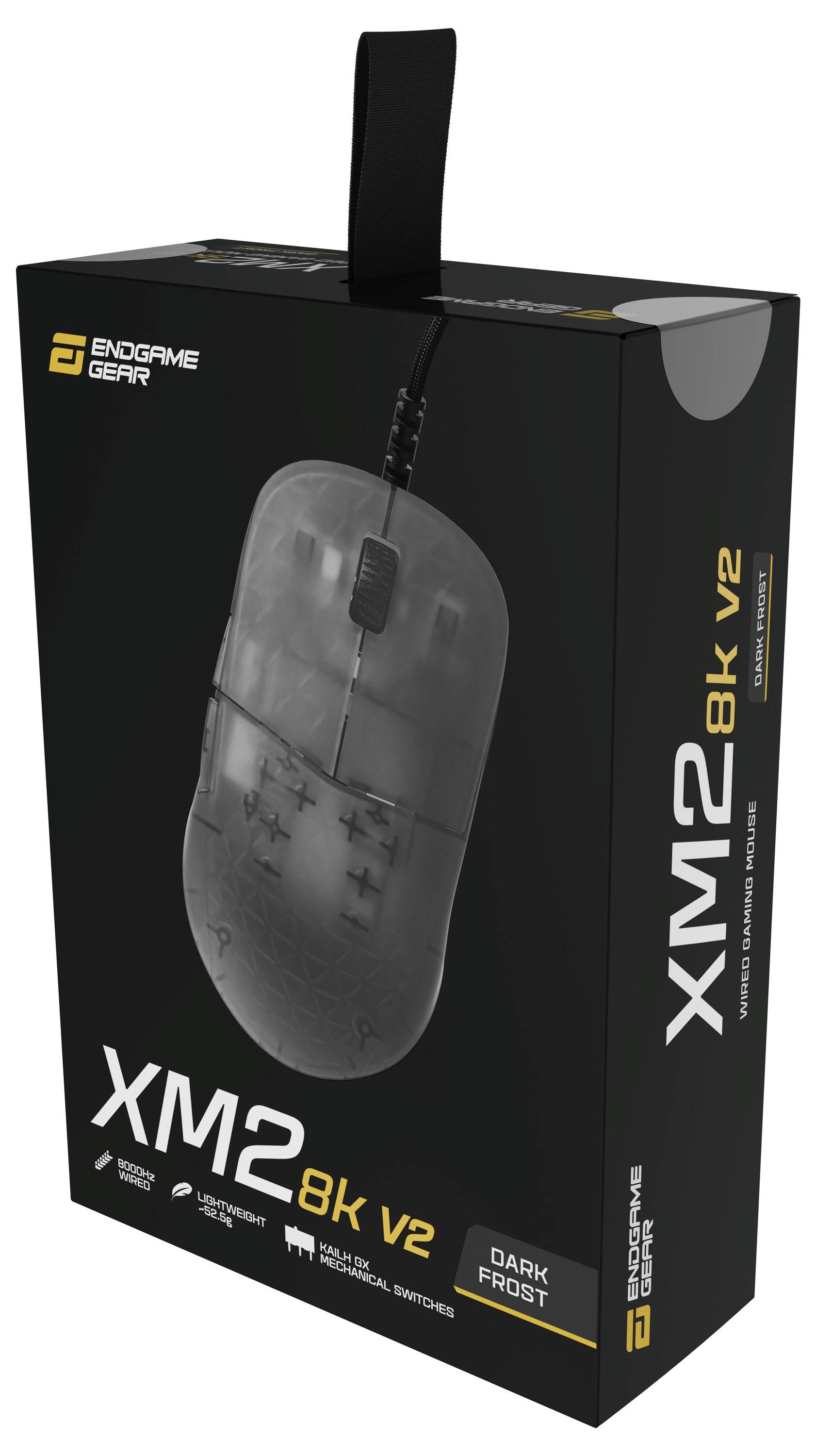 Verpackung der Maus „Endgame Gear XM2, 8k v2, Dark Frost