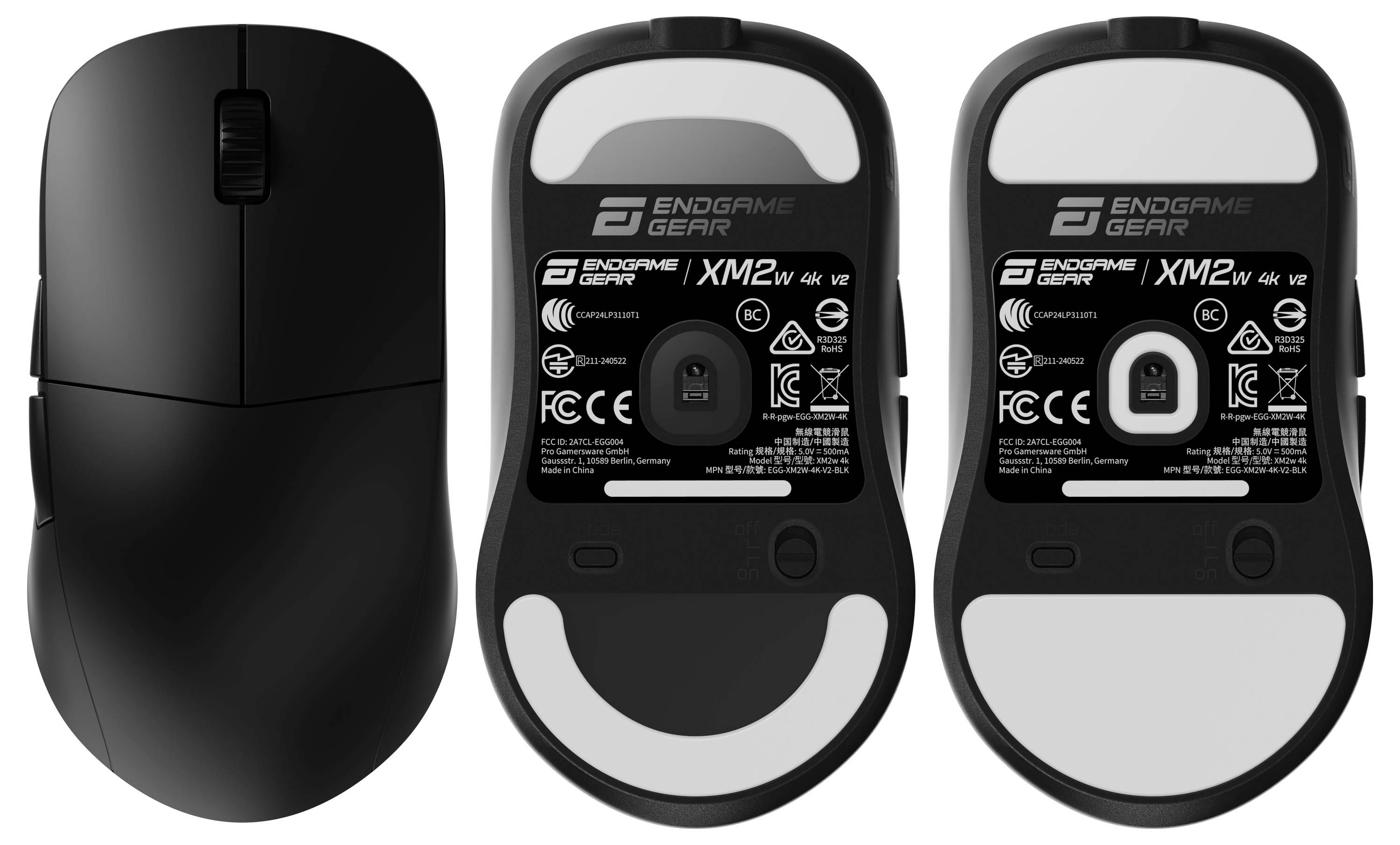 Endgame Gear XM2w 4k v2 Gaming-Maus Kabellos Optisch Schwarz 7 Tasten 30000 dpi USB-Anschluss