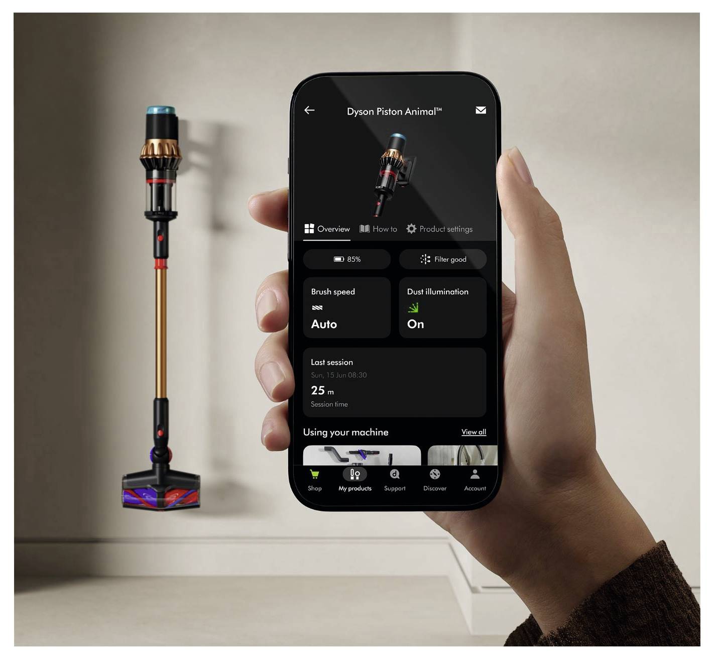 Dyson V16 Piston Animal 492963-01 Akku-Handstaubsauger 29.4V 29.4V mit Display