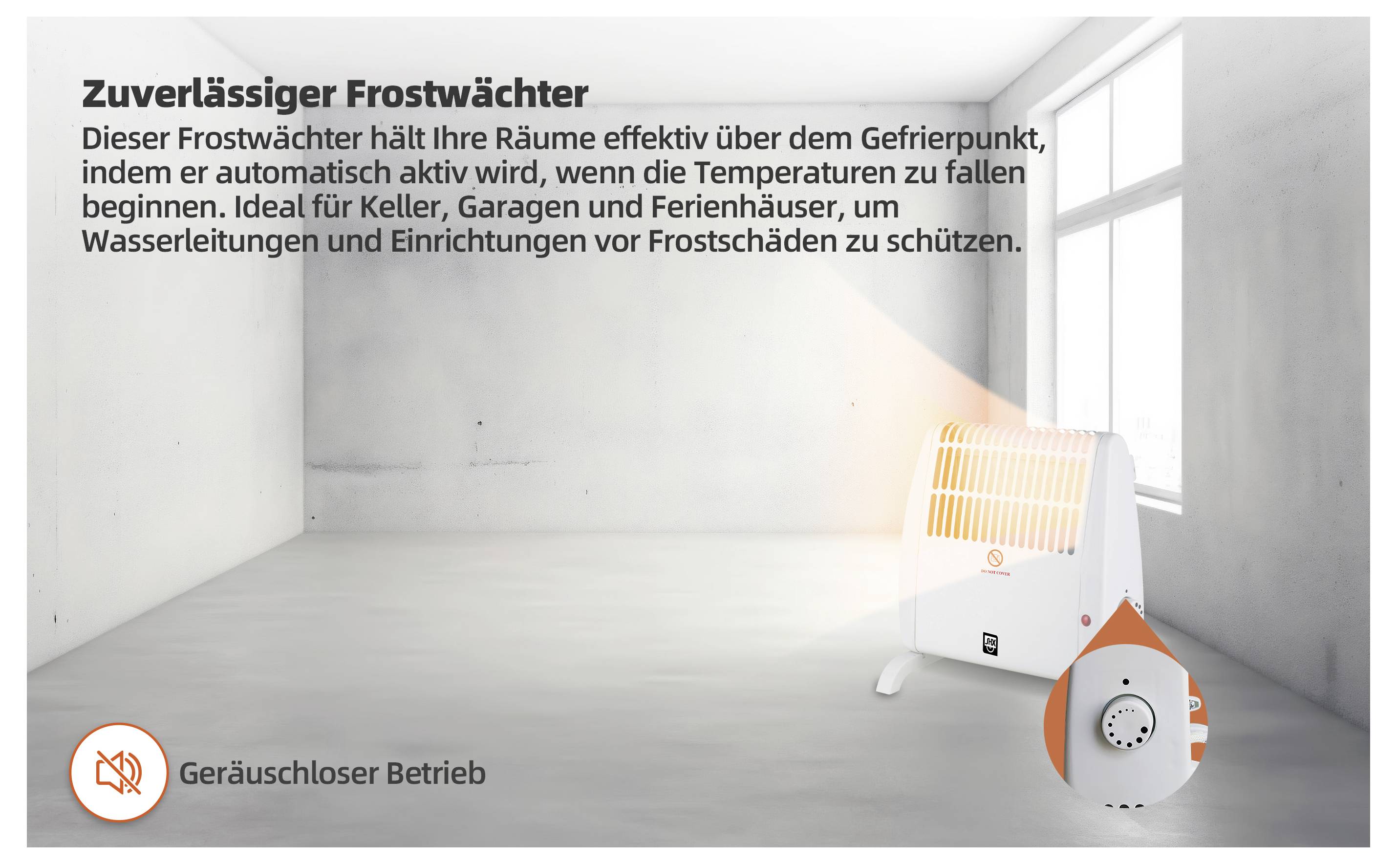 SHX SHX05FW450 Heizgerät SHX05FW450 5m² Weiß