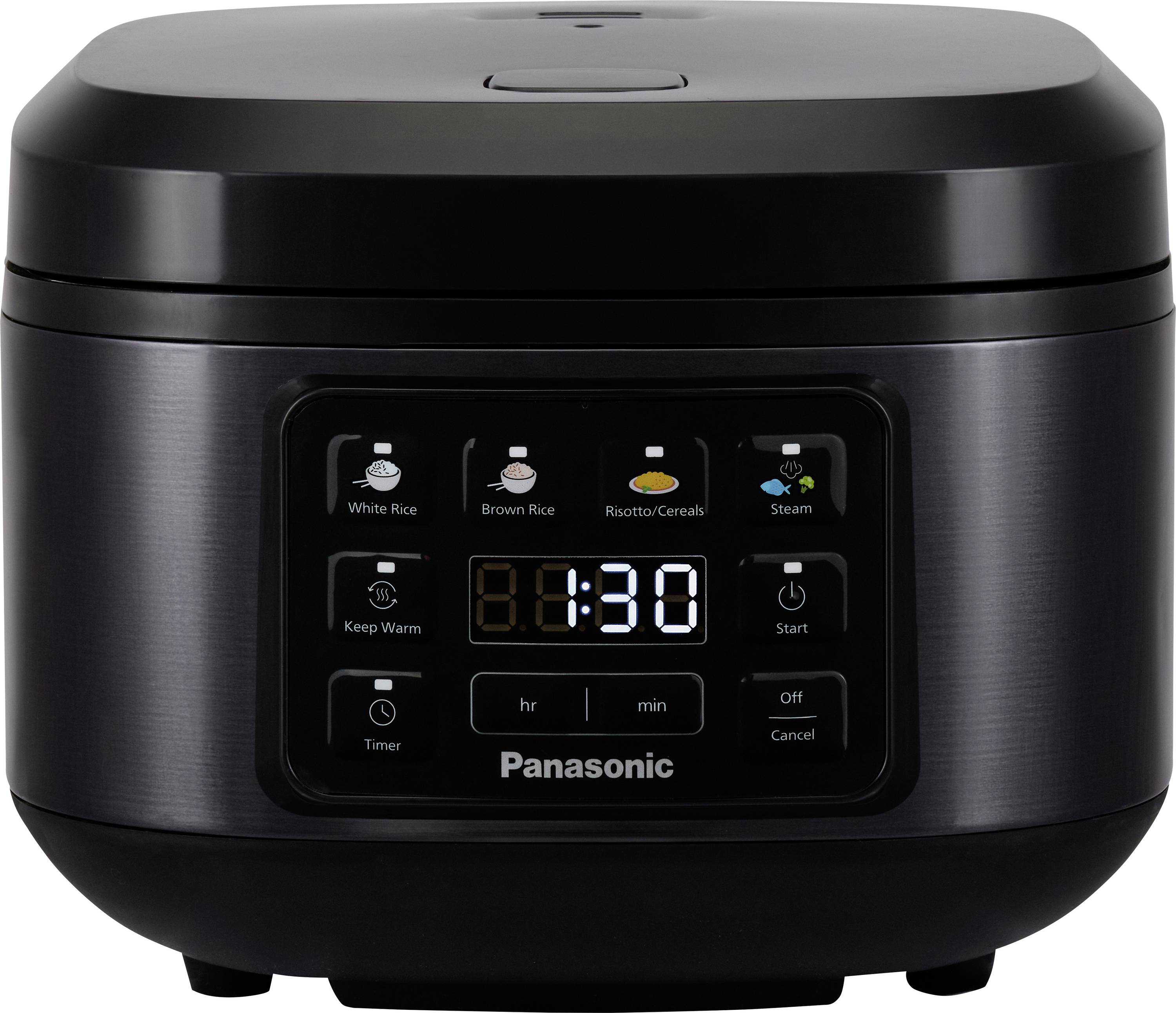 Panasonic Reiskocher Reiskocher Schwarz BPA-frei, tragbar, Timerfunktion, spülmaschinenfest, Reiskochfunktion, kabelgebunden