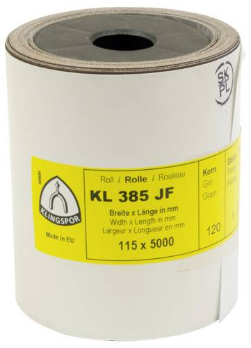 Klingspor KL 385 JF 278791 Schleifpapierrolle Körnung (num) 120 (L x B) 5000 mm x 115 mm 1 St.