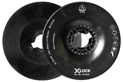 Klingspor 352048 ST 358 FI-Stützteller, 125 mm X-LOCK Durchmesser 125 mm