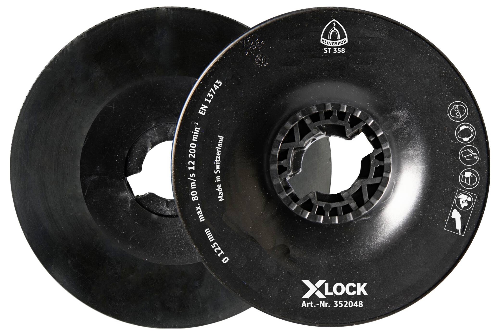 Klingspor 352048 ST 358 FI-Stützteller, 125mm X-LOCK Durchmesser 125mm