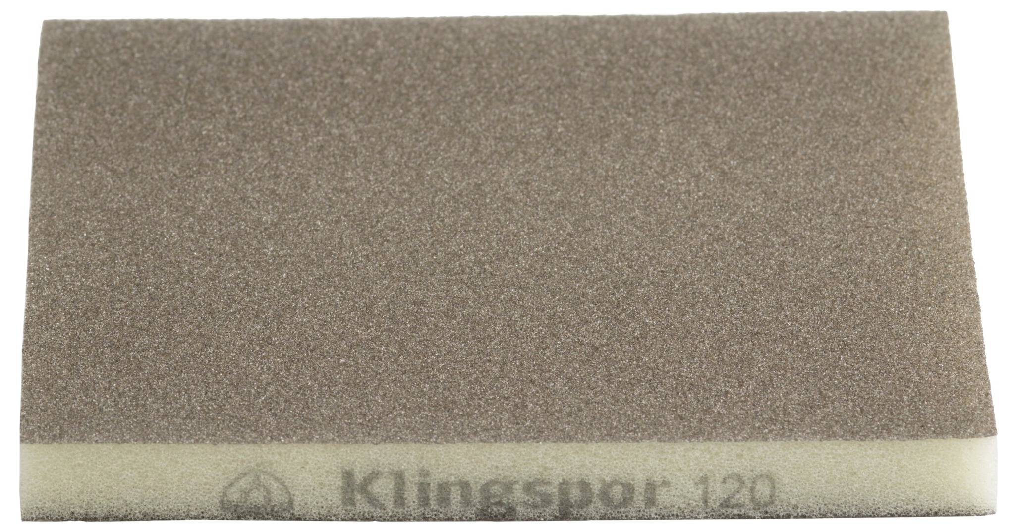 Klingspor 125281 SW 501 Schleifschwämme, Korund Korn 120 96 x 123 x 12,5mm 100St.