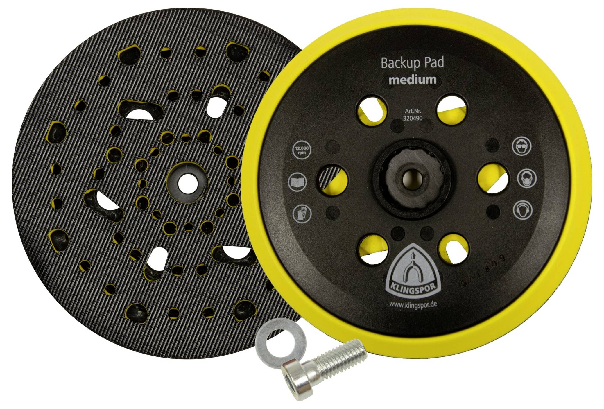 Klingspor 320490 HST 555A Haftstützteller, 150mm MEDIUM Gewinde M 8 Durchmesser 150mm