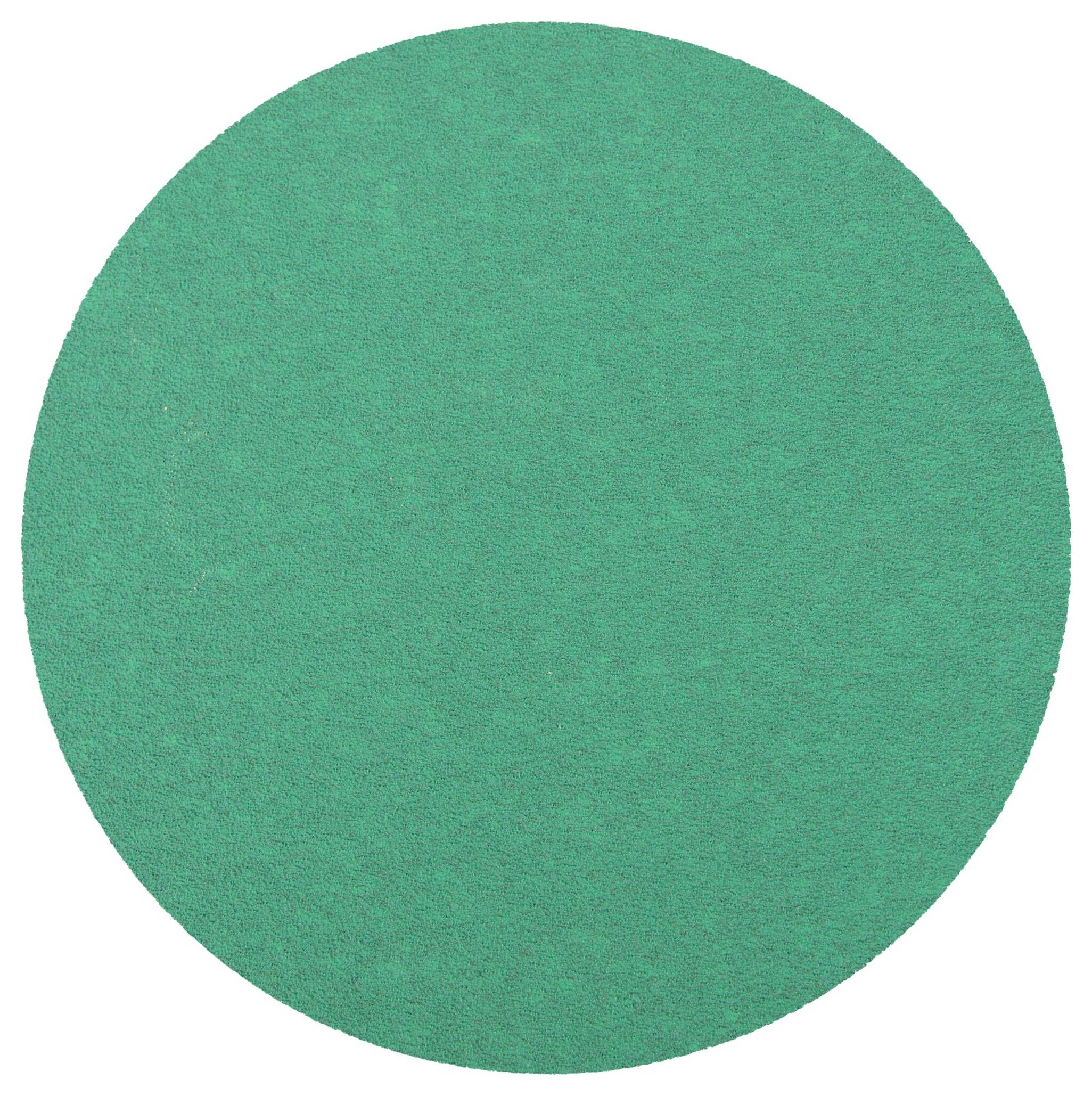 A plain green circle with a textured surface, filling the frame.