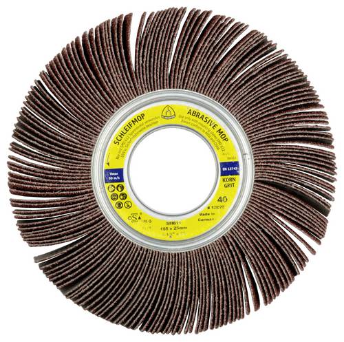 Klingspor 12109 SM 611 Schleifmopräder LS 309 X, 165 x 50 x 43,1 mm Korn 100 Durchmesser 165 mm 3 S