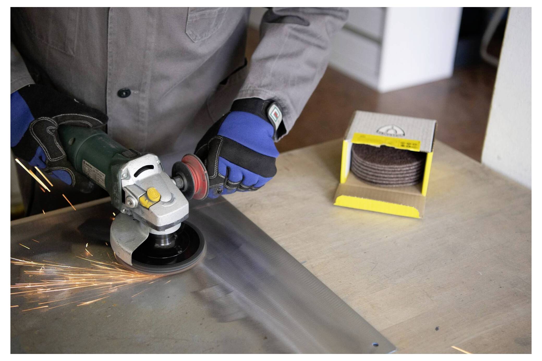 Klingspor 353413 SV 484 Vliesscheiben, 115 x 22mm Coarse Korund 115mm 10St.