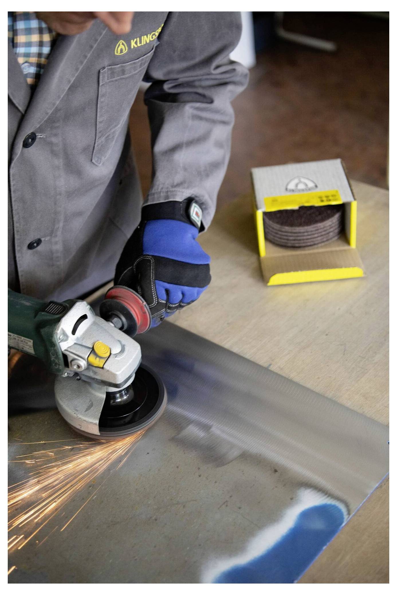 Klingspor 353415 SV 484 Vliesscheiben, 115 x 22mm Medium Korund 115mm 10St.