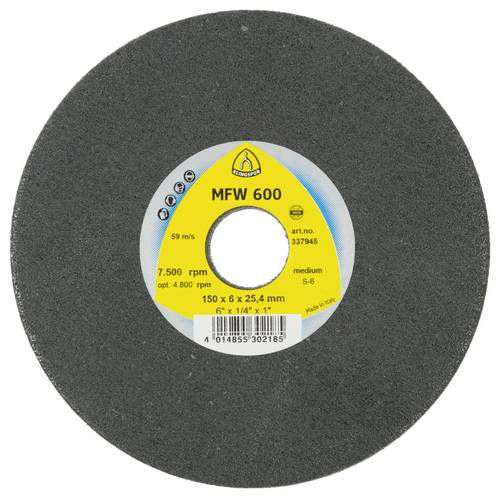 Klingspor 337949 UNITIZED WHEEL 600 Kompaktscheiben, 150 x 3 x 25,4 mm Medium Siliziumkarbid 150 mm