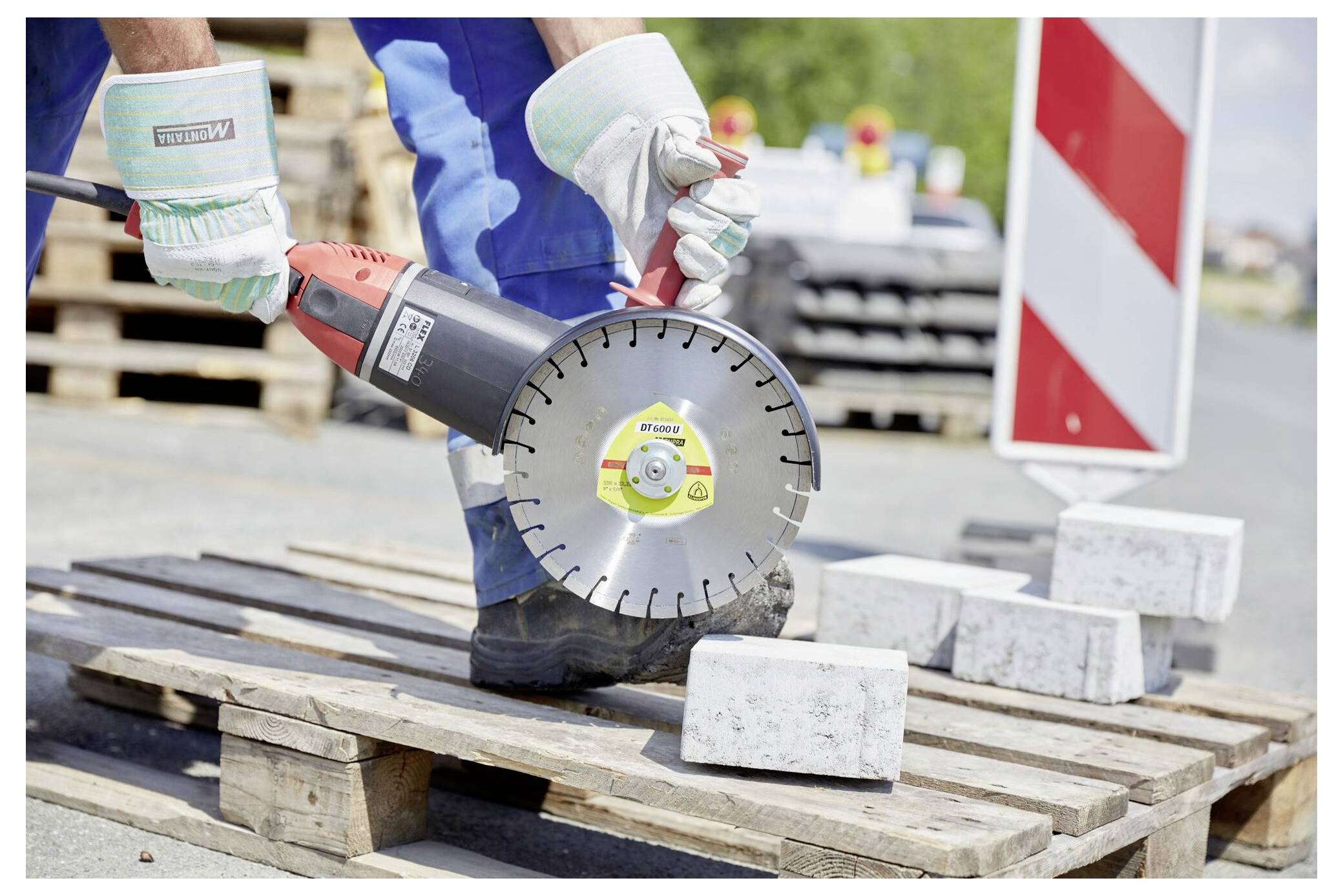 Klingspor 322633 DT 600 U Supra Diamanttrennscheibe Durchmesser 180mm Bohrungs-Ø 22.23mm Baustellenmaterialien, Beton, universal