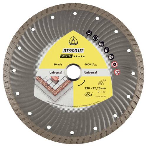 Klingspor 325364 DT 900 UT Special Diamanttrennscheibe Durchmesser 115 mm Bohrungs-Ø 22.23 mm Beton