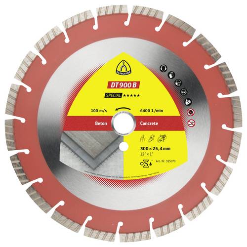 Klingspor 347490 DT 900 B Special Diamanttrennscheibe Durchmesser 400 mm Bohrungs-Ø 25.4 mm Altbeto