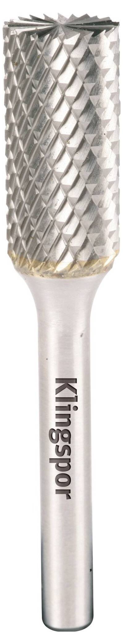 Klingspor 295605 Frässtift Zylinder mit Stirnverzahnung Länge 70mm Produktabmessung, Ø 12.7mm Schaftdurchmesser 6mm