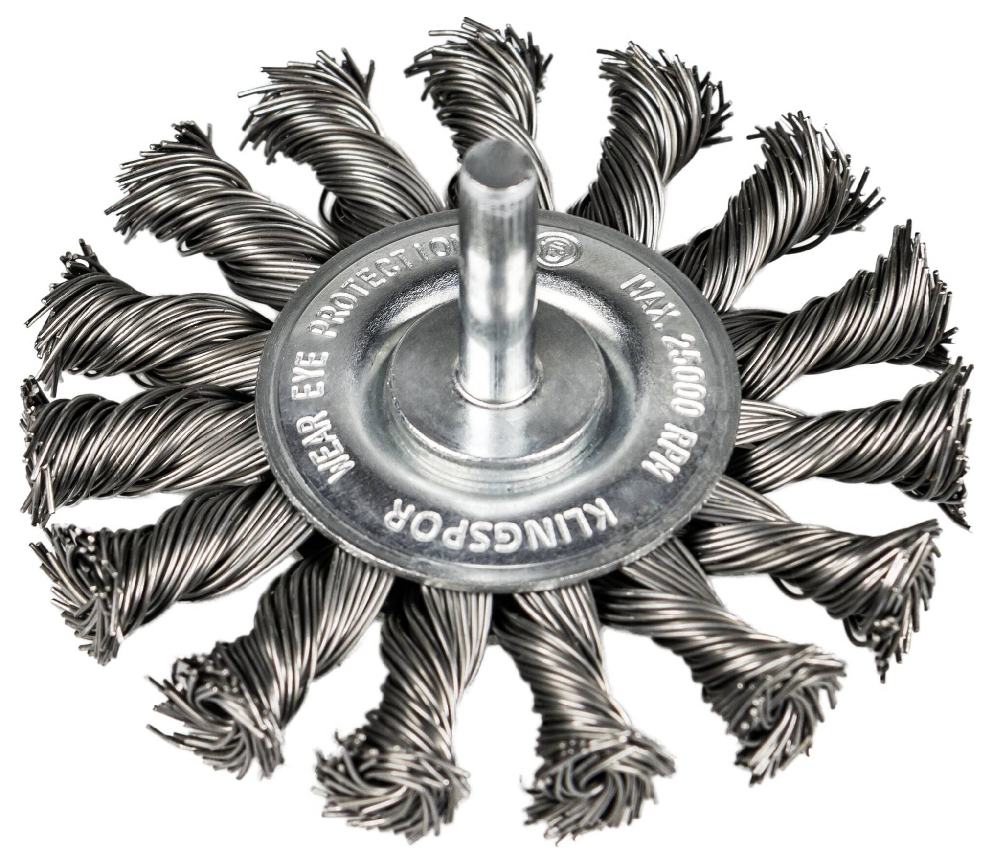 Klingspor BRS 600 Z Schaftrundbürste gezopft Anzahl Reihen 1, 75 x 12 x 6 mm 0,5 Stahl BRS 600 Z 35