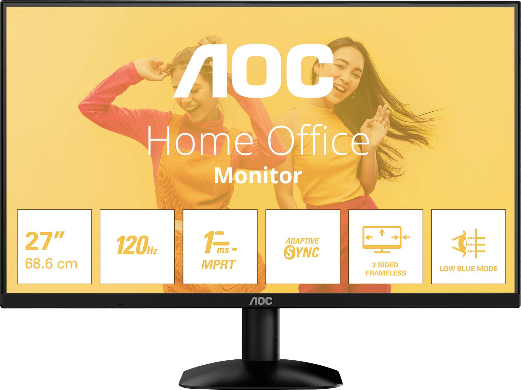 AOC B3 LED-Monitor EEK E (A - G) 68.6cm (27 Zoll) 1920 x 1080 Pixel 16:9 4 ms HDMI®, USB, VGA VA LED
