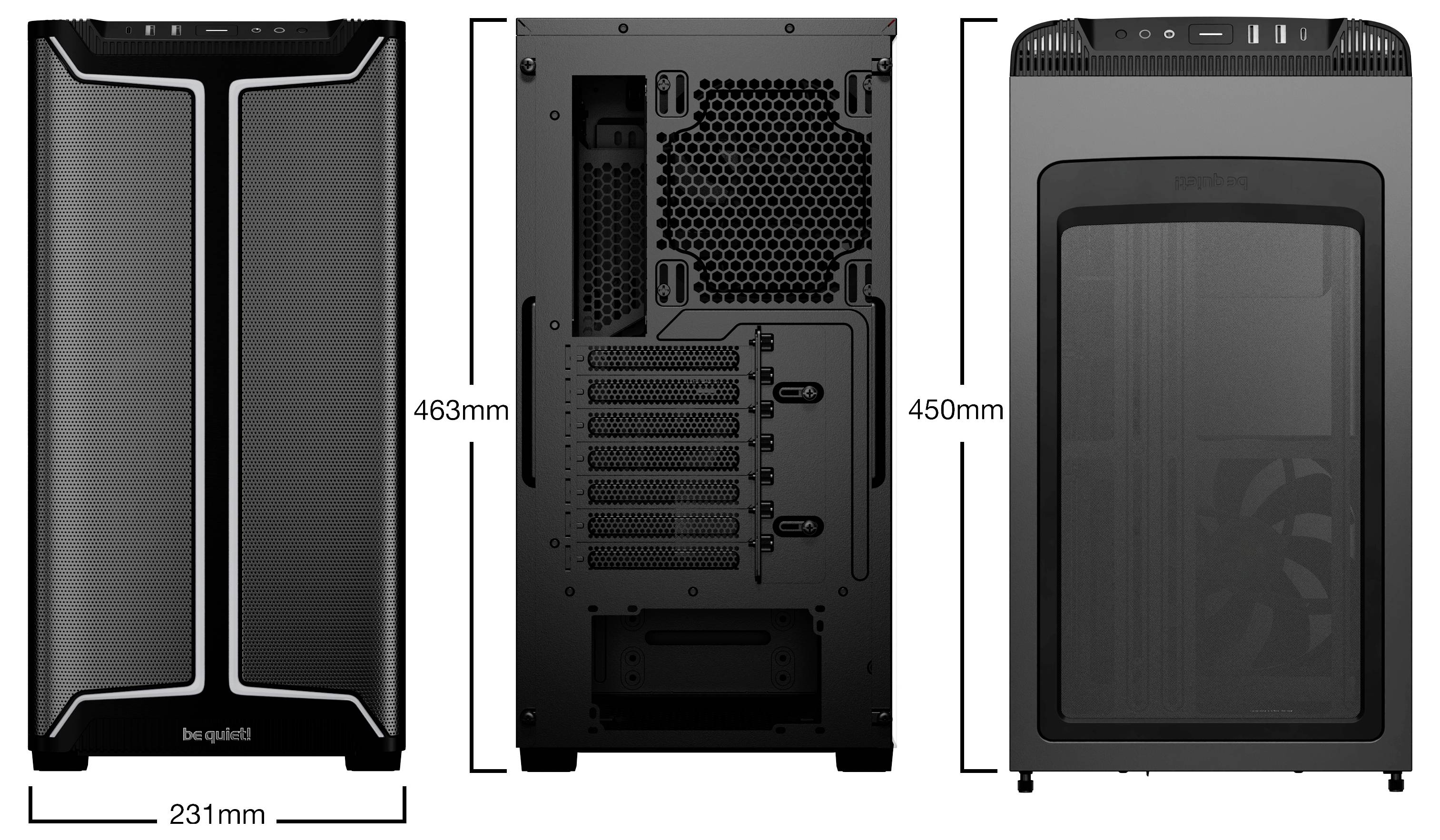 BeQuiet be quiet! Geh Pure Base 501 DX Black Midi-Tower Gaming-Gehäuse Schwarz