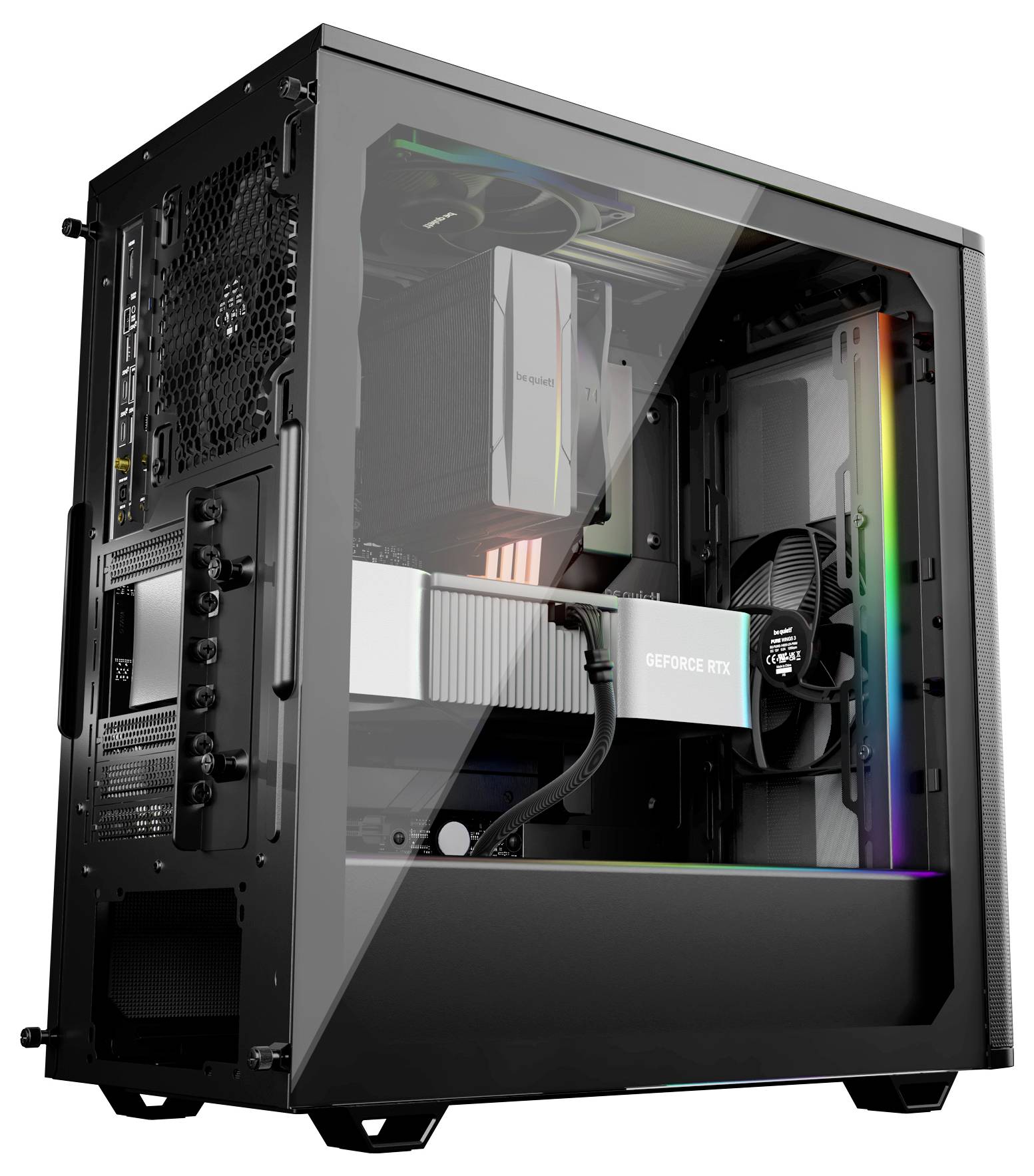 BeQuiet be quiet! Geh Pure Base 501 DX Black Midi-Tower Gaming-Gehäuse Schwarz