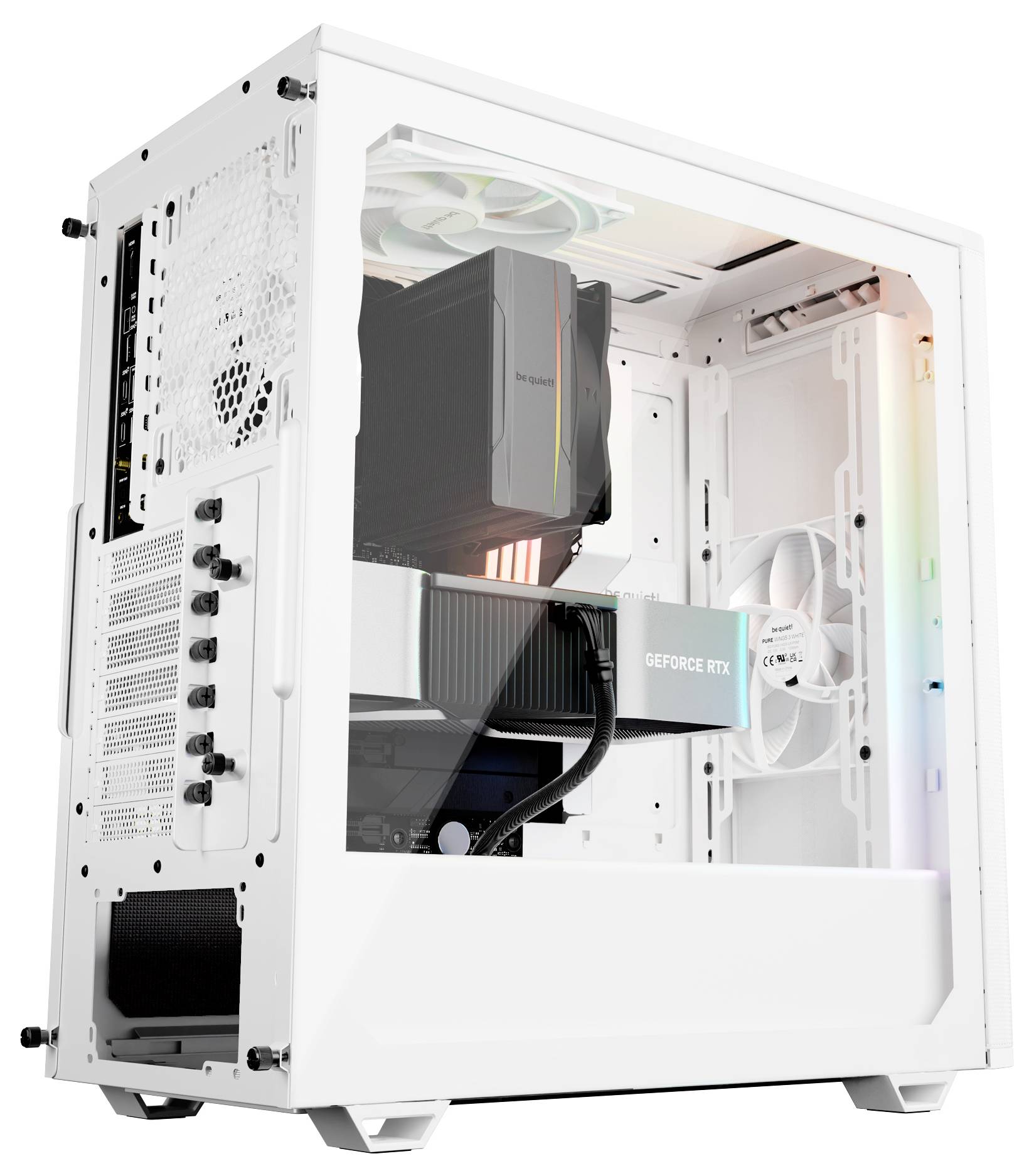 BeQuiet be quiet! Geh Pure Base 501 DX White Midi-Tower PC-Gehäuse Weiß