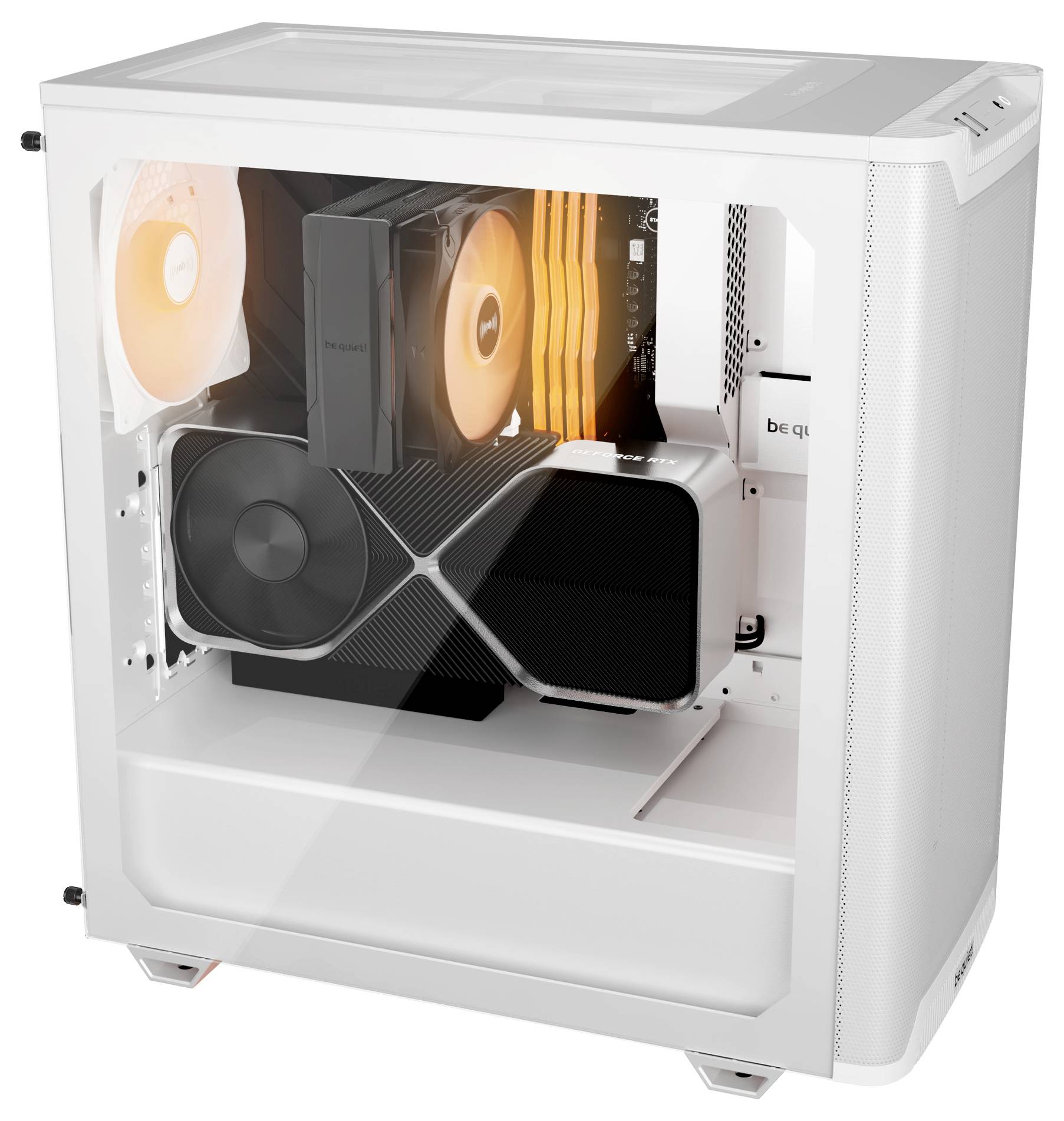 BeQuiet be quiet! Geh Pure Base 501 LX White Midi-Tower PC-Gehäuse Weiß