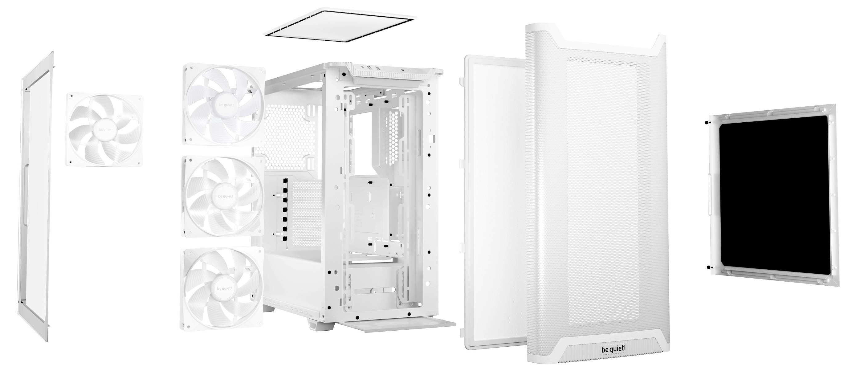 BeQuiet be quiet! Geh Pure Base 501 LX White Midi-Tower PC-Gehäuse Weiß
