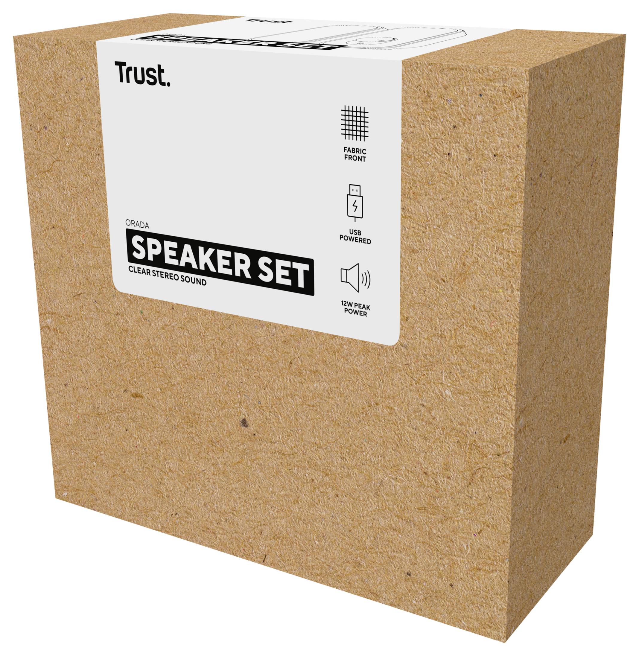 Trust Ador 2.0-Lautsprecherset PC-Lautsprecher Kabelgebunden 6W Schwarz