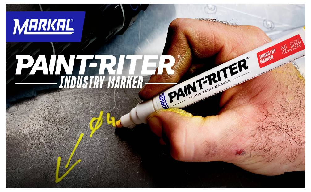 Markal PAINT-RITER INDUSTRY MARKER SL100 31240120 Lackmarker Weiß 4mm